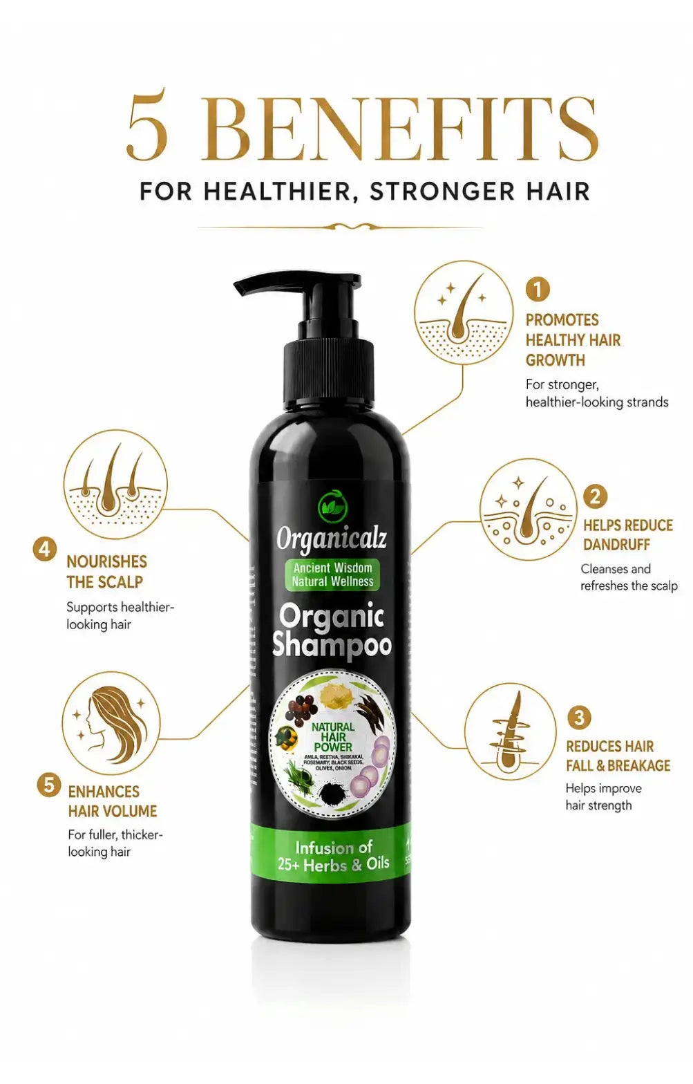 Organic Shampoo (300ml)